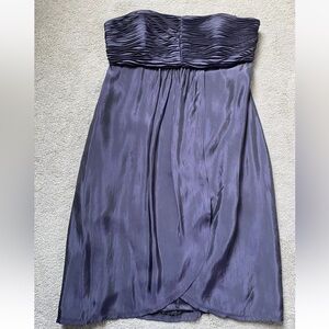 BCBG strapless cocktail dress deep purple size 6